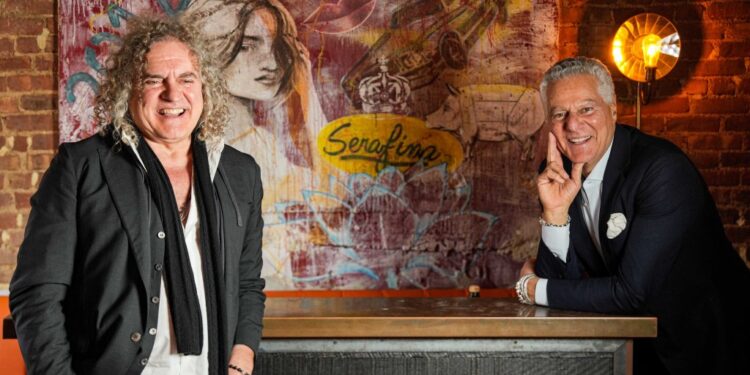 Portrait of Fabio Granato and Vittorio Assaf at Serafina.