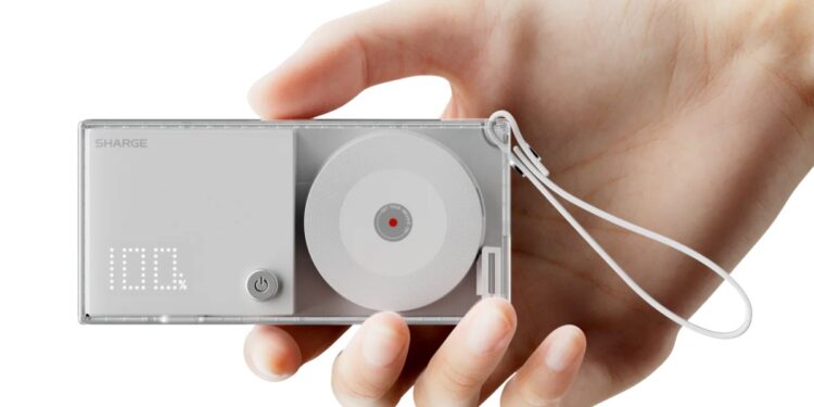Sharge added a rechargeable battery to its sleek retractable charger