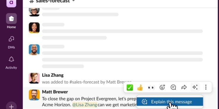 Slack says its AI can make sense of your company’s jargon