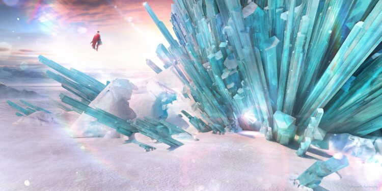Superman’s Fortress of Solitude is an alien man cave inspired by nature’s beauty