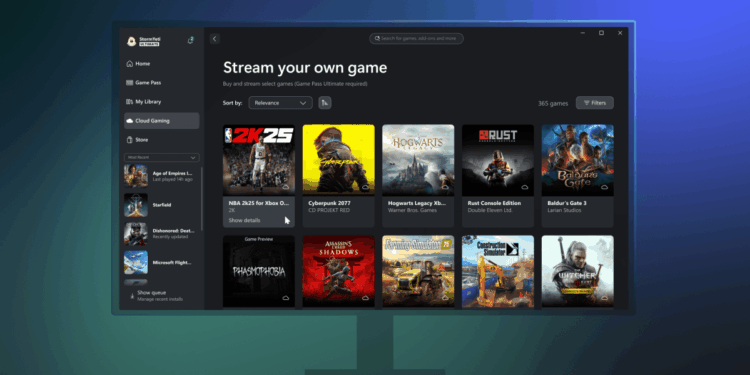 Xbox tests letting you stream your own games on PC