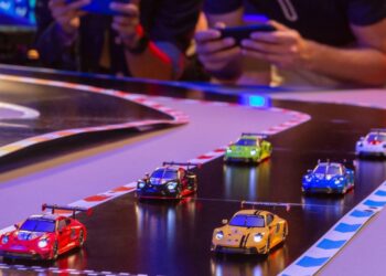 A toy racing company is trading slots for smartphone-controlled RC cars