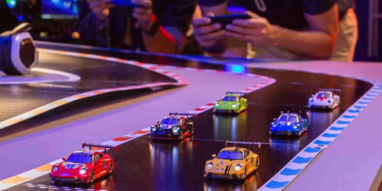 A toy racing company is trading slots for smartphone-controlled RC cars