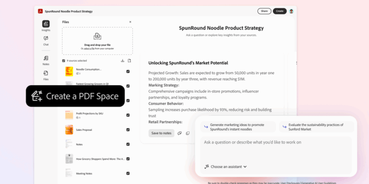 Adobe’s AI Acrobat file hub is designed for more than PDFs