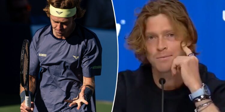 Andrey Rublev calls out US Open's cursing rules after fine