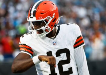 Cleveland Browns quarterback in uniform.