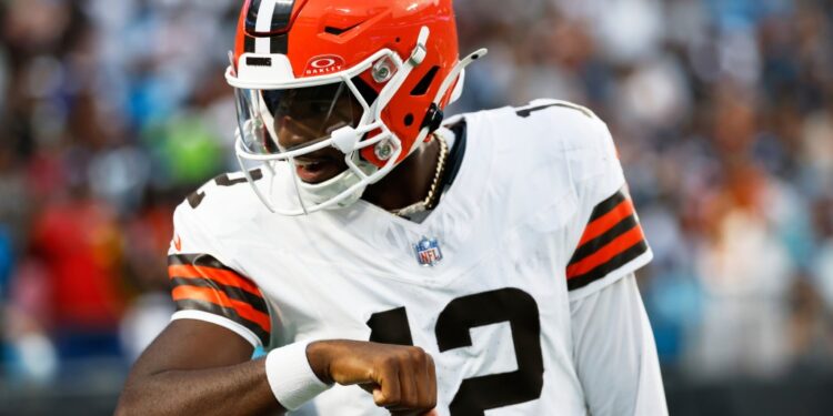 Cleveland Browns quarterback in uniform.