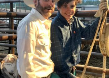 Brandon Blackstock and his son Seth.