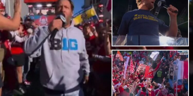 Dave Portnoy’s 'Big Noon Kickoff' debut off to rowdy start as he trolls Ohio State fans