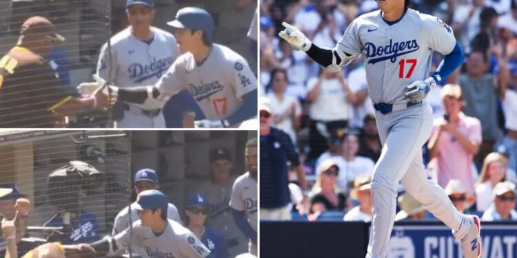 Dodgers' Shohei Ohtani gets hilarious revenge on Padres fan