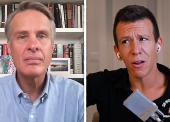 Terry Moran and Philip DeFranco in a video interview.