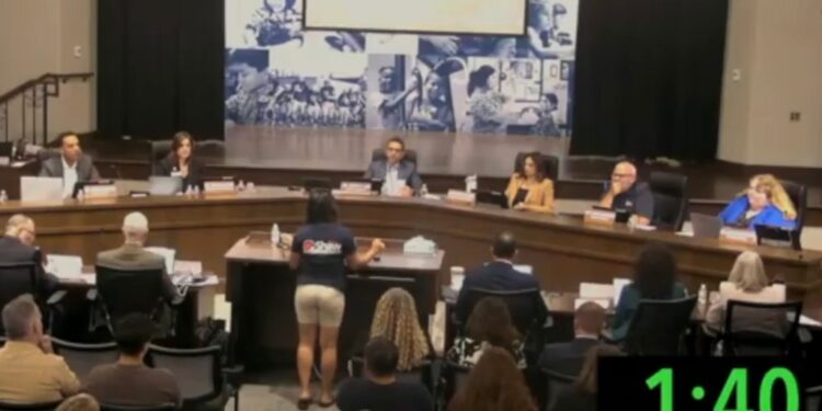 Riverside Unified School District board meeting: parents debate transgender athletes in girls' sports.