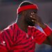 Frances Tiafoe, of the United States, reacts after a rally against Jan-Lennard Struff, of Germany, during the third round of the U.S. Open tennis championships, Friday, Aug. 29, 2025, in New York.