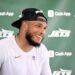 Jets linebacker Jermaine Johnson at training camp.
