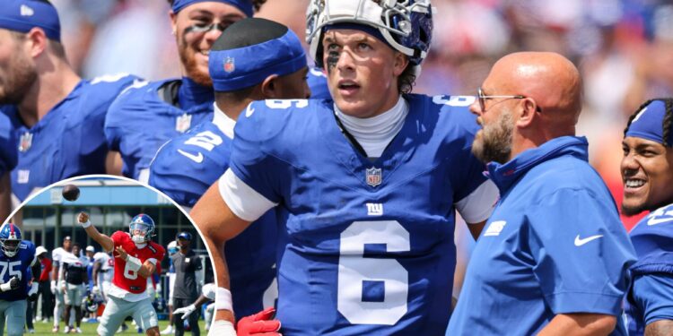 Giants' Jaxson Dart set for preseason encore with home debut