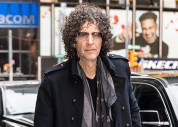 Howard Stern arriving at ABC studio.