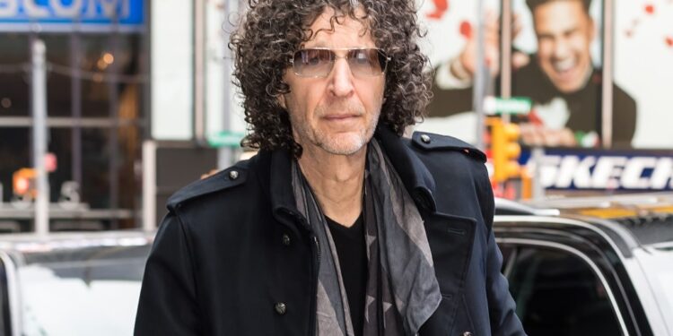 Howard Stern arriving at ABC studio.