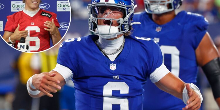 It’s all there for the taking as Jaxson Dart’s preseason Giants hype skyrockets