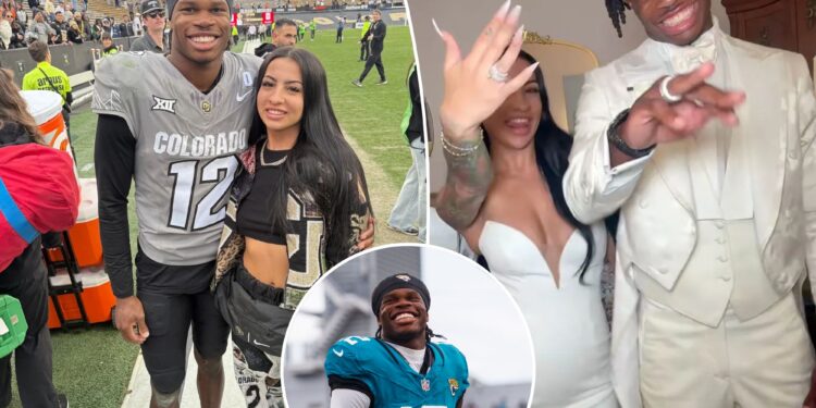Jaguars rookie Travis Hunter, wife welcome birth of first child together