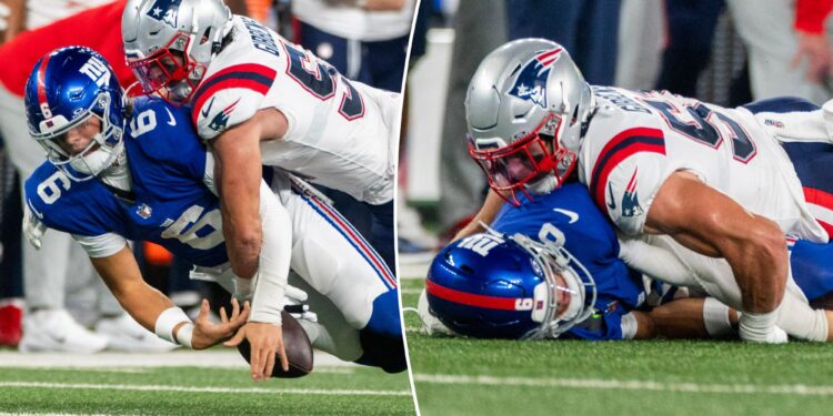 Jaxson Dart sends late-night message after worrying Giants moment