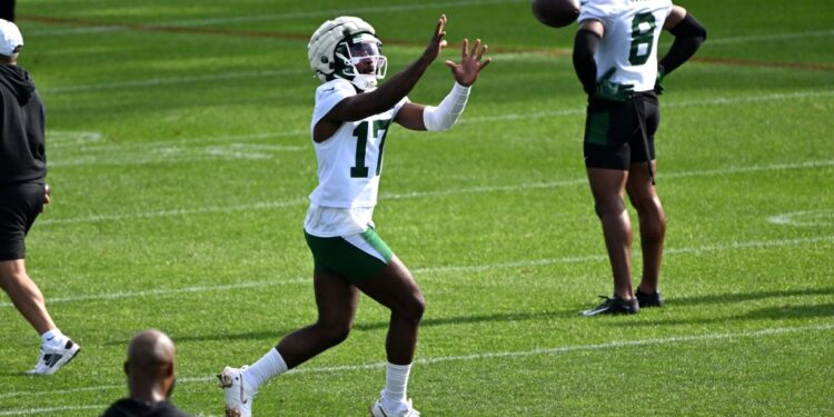 Jets cornerback Kris Boyd (17) at practice.