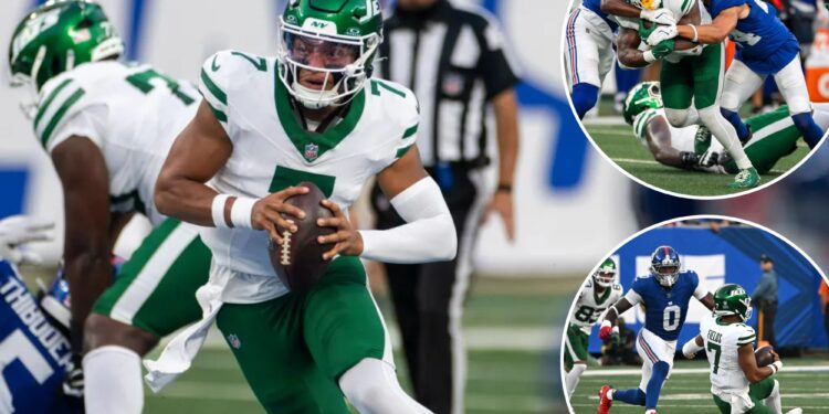 Jets' identity for offense on display during preseason loss to Giants