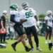New York Jets training camp: Quinnen Williams (95) at practice.