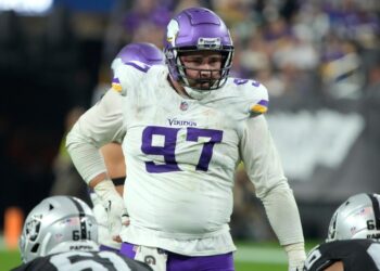 Minnesota Vikings defensive tackle Harrison Phillips (97) during an NFL game.