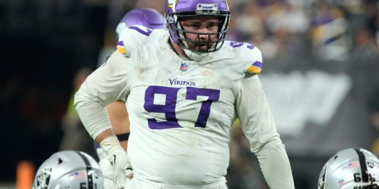 Minnesota Vikings defensive tackle Harrison Phillips (97) during an NFL game.