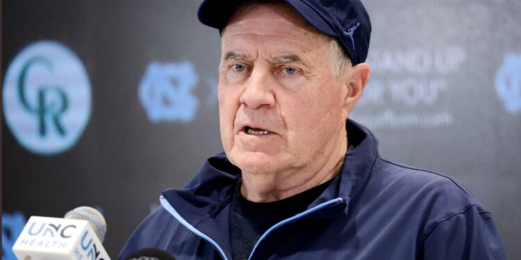 North Carolina Tar Heels coach at a press conference.