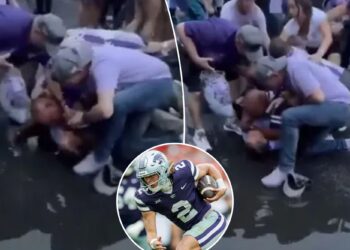 Kansas State QB Avery Johnson's dad, brother get into wild fight after loss