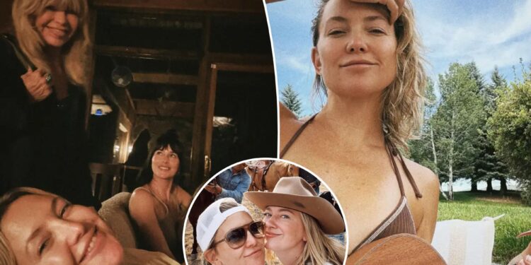 Kate Hudson rocks bikini and guitar on family vacation to Colorado