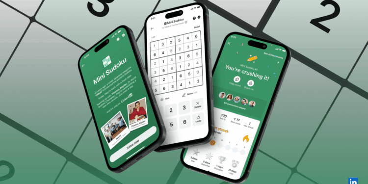 LinkedIn’s Mini Sudoku is a clever twist on the classic puzzle