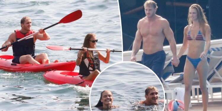 Logan Paul, Nina Agdal go kayaking in Italy ahead of wedding