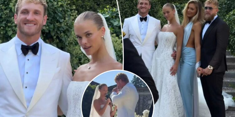 Logan Paul, model Nina Agdal married in Italy wedding