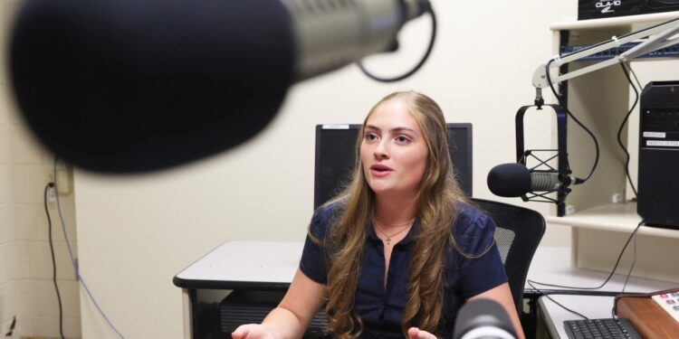 Alyssa Tappin is Sachem North's student radio station manager.