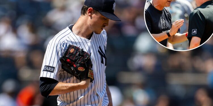 Max Fried joins in Aaron Boone's frustrations with umpire's questionable strike calls