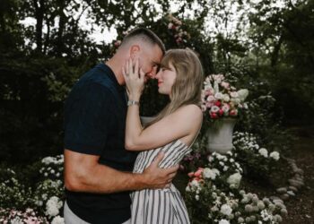 Taylor Swift and Travis Kelce engagement photo