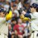 Milwaukee Brewers' Christian Yelich, right, high-fives with William Contreras after Yelich hit a two-run home run against the Pittsburgh Pirates during the fifth inning of a baseball game, Tuesday, Aug.12, 2025, in Milwaukee.