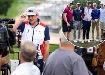 Ryder Cup captain Keegan Bradley gave fans a taste of Bethpage excitement