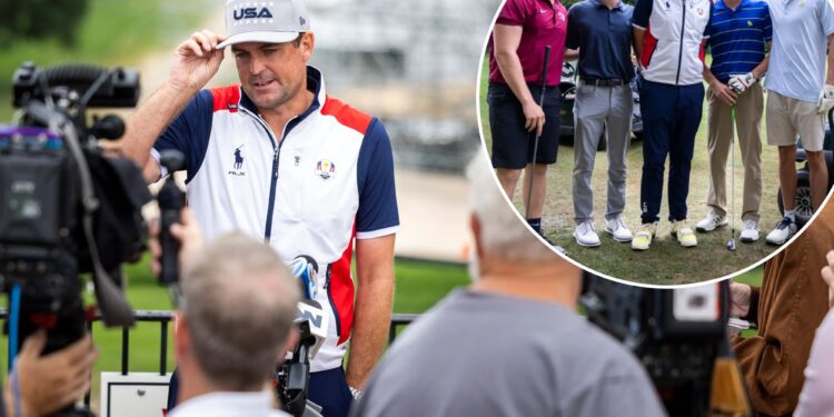 Ryder Cup captain Keegan Bradley gave fans a taste of Bethpage excitement