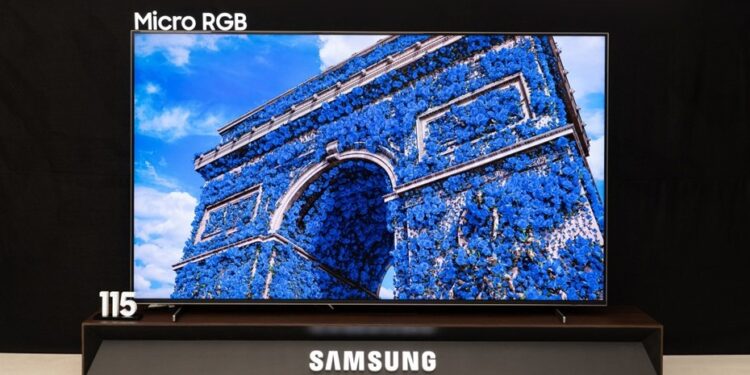 Samsung has launched a Micro RGB TV with impressive color accuracy