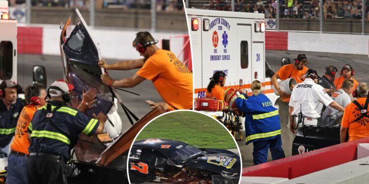 Stock car driver Robbie Brewer dead in crash after mid-race medical emergency