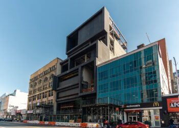 Construction at the Studio Museum in Harlem.