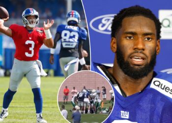Takeaways from Giants' joint practice with Jets as Brian Burns is leaving a trail of destruction