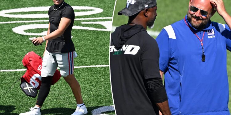 Takeaways from Giants' joint practice with Jets as Jaxson Dart impresses
