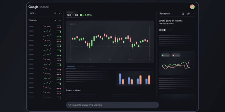 The Google Finance page is getting an AI makeover