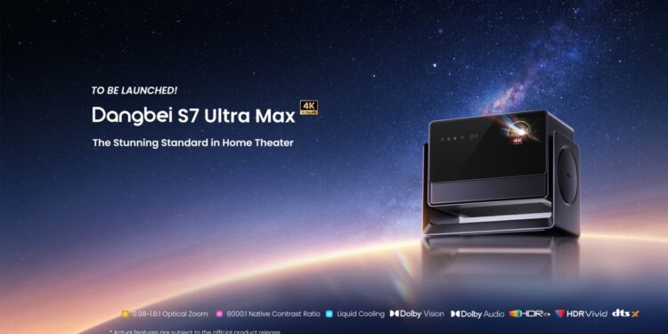 This liquid-cooled projector promises an incredibly bright 6,200 lumen image