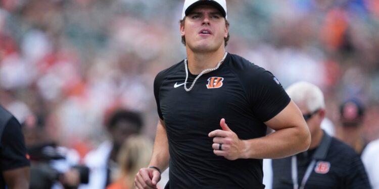 Trey Hendrickson of the Cincinnati Bengals during a preseason game.