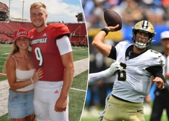 Tyler Shough's wife celebrates Saints rookie QB's first TD in debut